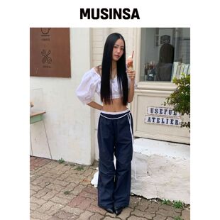 YOUHEE [3COLORS] 棉质分层宽松裤 MUSINSA韩国直邮官方正品