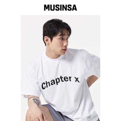 CHAPTER.X 宽松精华X短裤（白色）韩国官网直邮进口MUSINSA