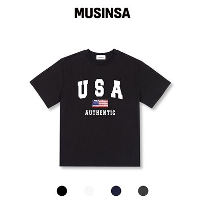 UNION GARMENTS 美国国旗印花宽松版型短袖T恤 4韩国官网直邮进口