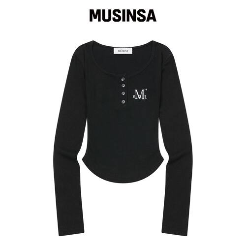 MUCENT 安妮夫圆领修身T恤（3色） MUSINSA韩国直邮官方正品