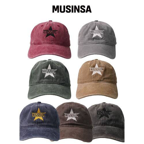 COSO CC 星星色素水洗棒球帽 (7种颜色)韩国官网直邮进口MUSINSA
