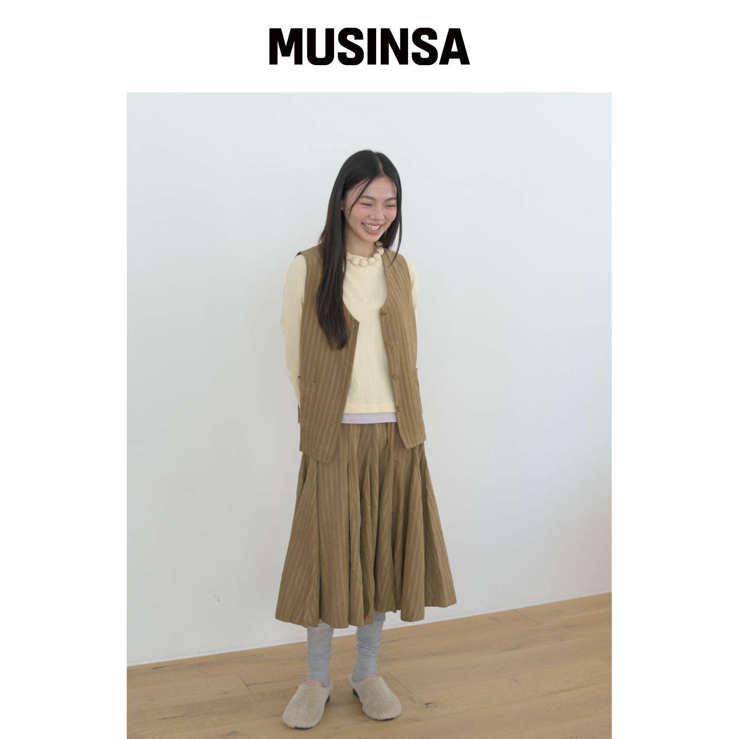 SEASEE SOAPY 裙子，婴儿色 MUSINSA韩国官网直邮进口