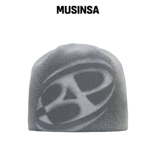 BP2 DISORDER 大LOGO喷雾针织帽灰色 MUSINSA韩国直邮官方正品