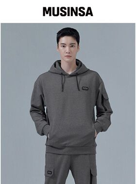 CHASECULT 男士口袋抓绒连帽T恤-CFRK5121D0L韩国官网直邮进口