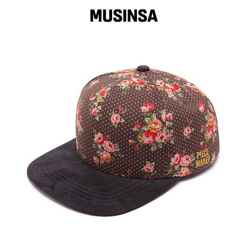 PIECE MAKER DOT FLOWER SNAPBACK (炭灰色)韩国官网直邮进口