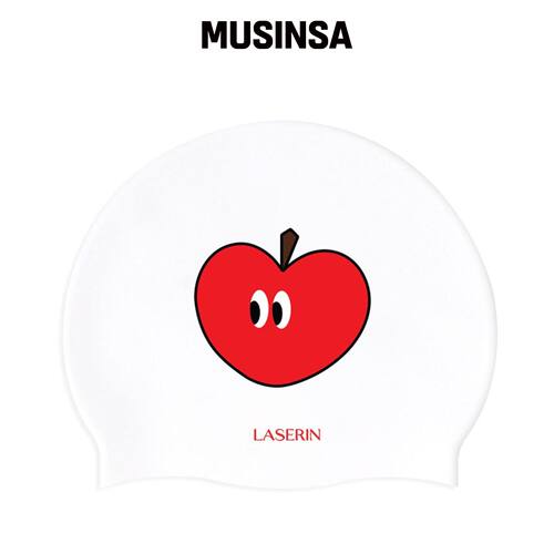 LASERIN HEELCUM APPLE 游泳帽 白色 MUSINSA韩国官网直邮进口