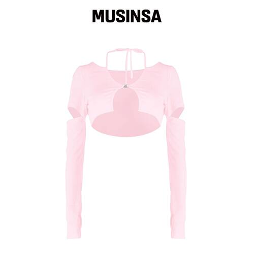ASSAY Bella String Crop 开衫（粉色）韩国官网直邮进口MUSINSA