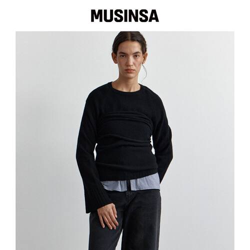 PUBLICKA X SILAS TOP 黑色韩国官网直邮进口MUSINSA
