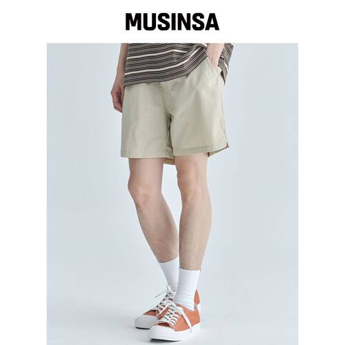CGP 基本款尼龙短裤-米色 MUSINSA韩国直邮官方正品