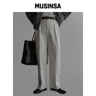 BOWLOW PRODUCT 白色灯芯绒套装裤 MUSINSA韩国官网直邮进口