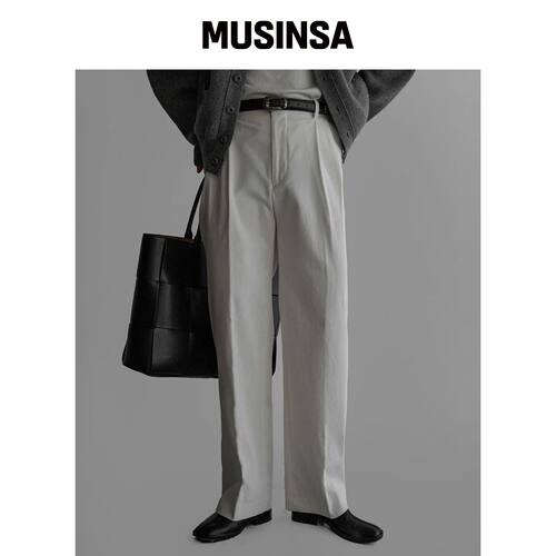 BOWLOW PRODUCT 白色灯芯绒套装裤 MUSINSA韩国官网直邮进口