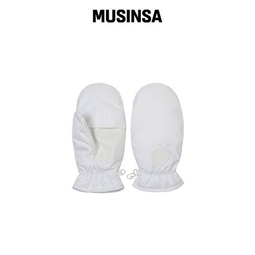 PLAYBOO WINTER GOLF MITTENS_雪白色韩国官网直邮进口MUSINSA