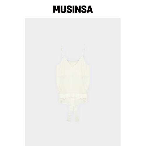 HAVELESS CECIL BACK RIBBON BLOUSE CREME MUSI韩国官网直邮进口