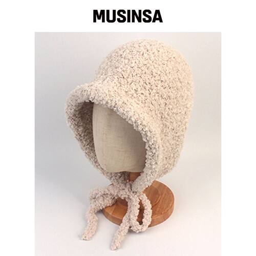 UNIVERSAL CHEMISTRY FLEECE 米色童帽 MUSINSA韩国官网直邮进口