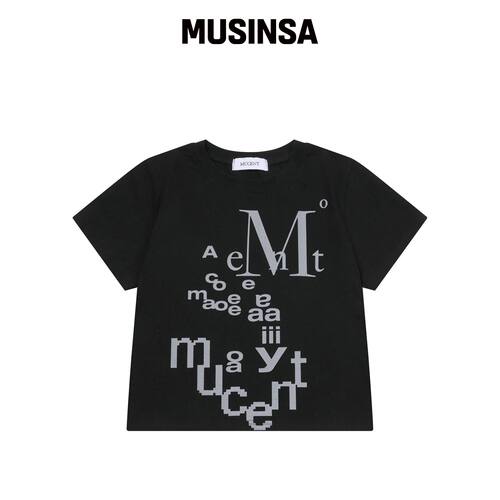 MUCENT MÖBIUS LETTERING 短袖T恤 男女通用 (2 韩国官网直邮进口