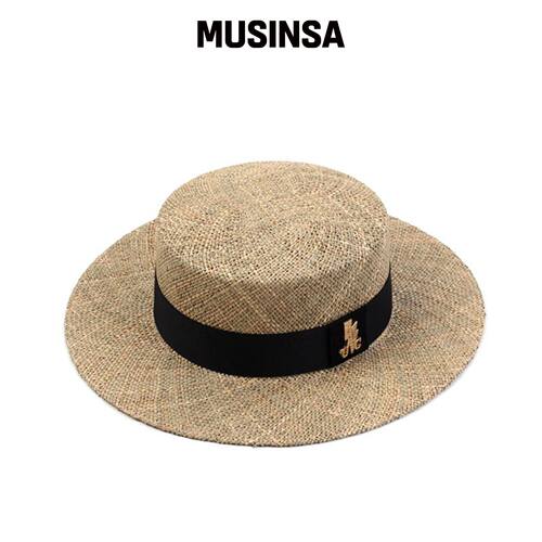 UNIVERSAL CHEMISTRY Bau Flat Long Panama Hat韩国官网直邮进口