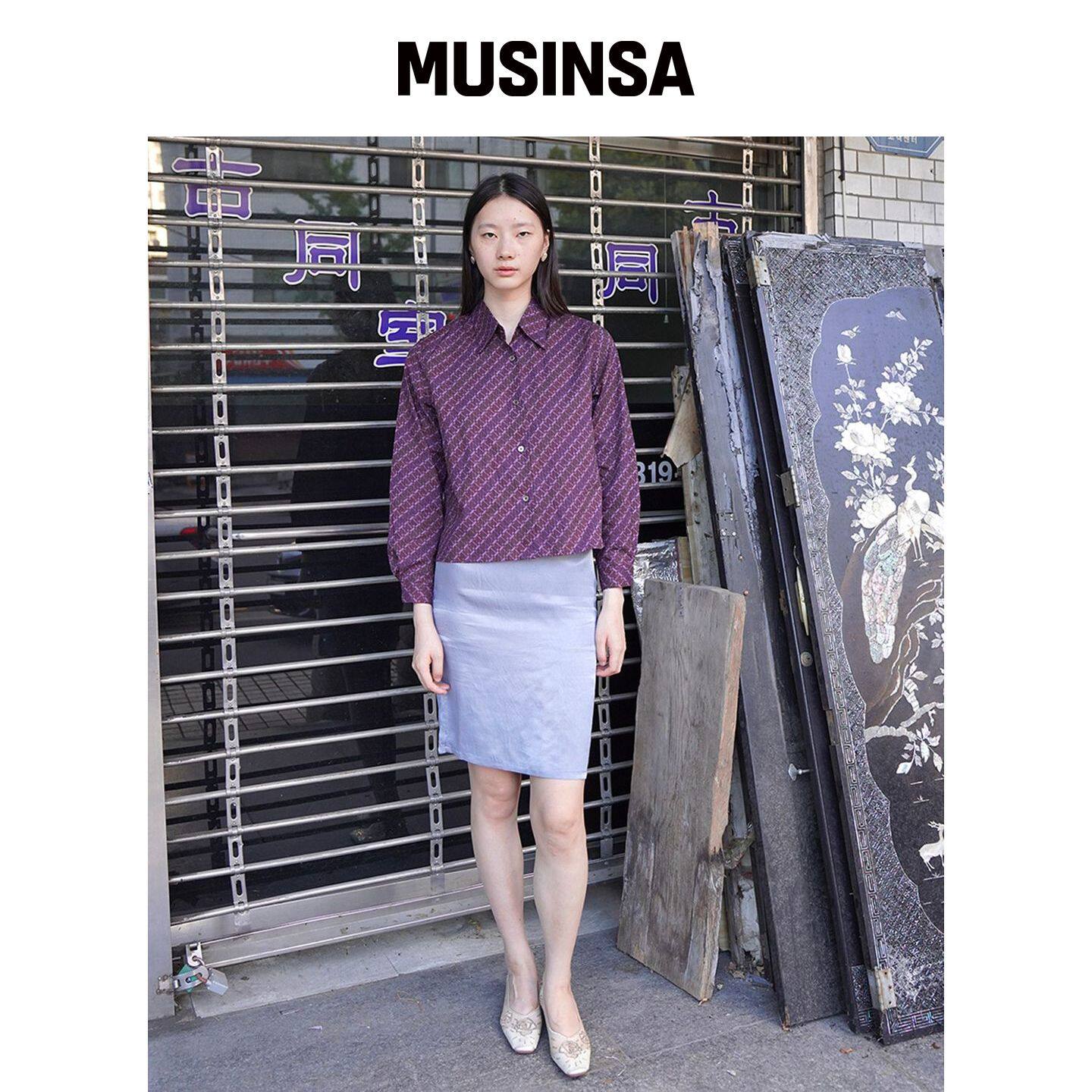 NUUANU Noctia 衬衫_红豆 MUSINSA韩国官网直邮进口