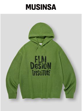 FILLUMINATE FLM 风衣连帽针织衫-绿色韩国官网直邮进口
