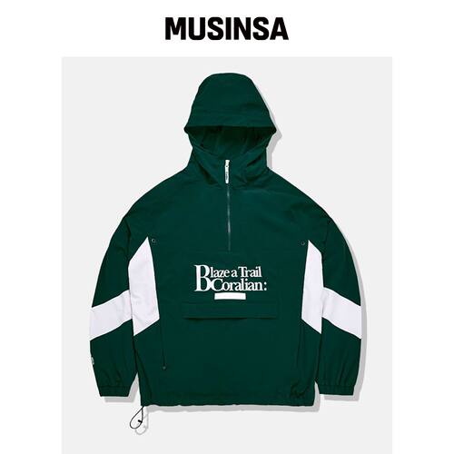 CORALIAN RUNOFF 尼龙连帽外套 绿色 MUSINSA韩国直邮官方正品