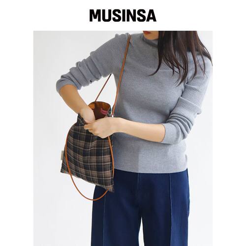 SOCHARMING 方形迷你包 - 复古格纹 4色 MUSINSA韩国直邮官方正品