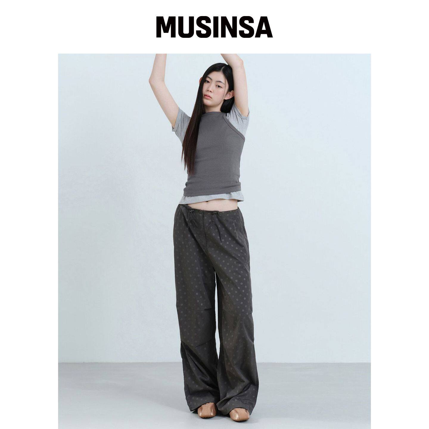 MUSINSA STANDARD WOMAN 女款波点伞裤夏季休闲裤新款韩国官网直