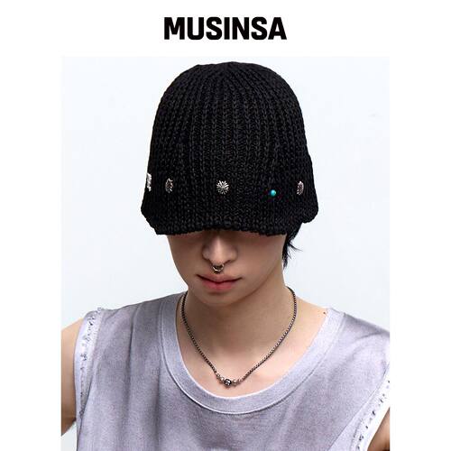 RSSC RIVET BUCKET BEANIE - 黑色韩国官网直邮进口MUSINSA