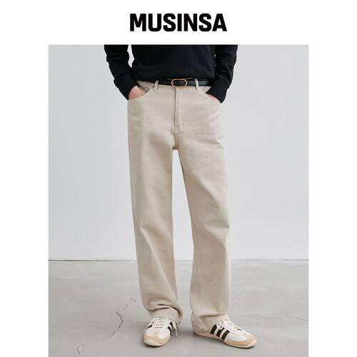 BRANDED 1788 LIGHT BEIGE 牛仔裤 [宽松直筒]韩国官网直邮进口