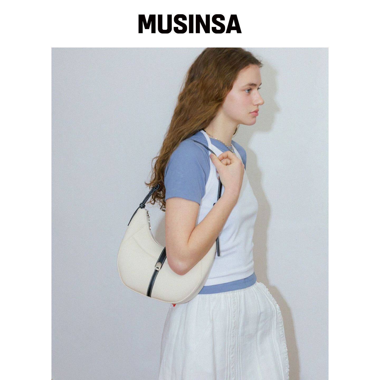 ELEGANCE PARIS 大胆帆布肩包 OTSH007A MUSINSA韩国直邮官方正品