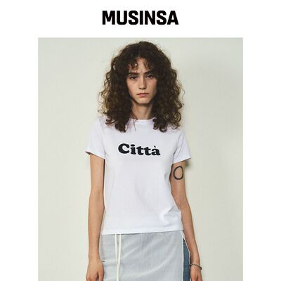 CITTA SIGNATURE 短袖T恤_CTT332(WHITE)韩国官网直邮进口MUSINSA