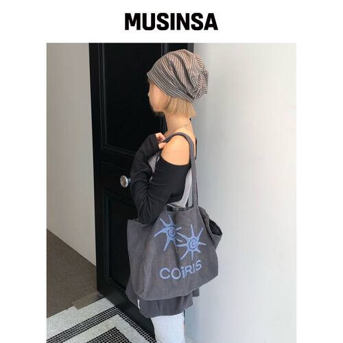 COIRIS NELLY 双面绒圈格纹 eco包 MUSINSA韩国官网直邮进口