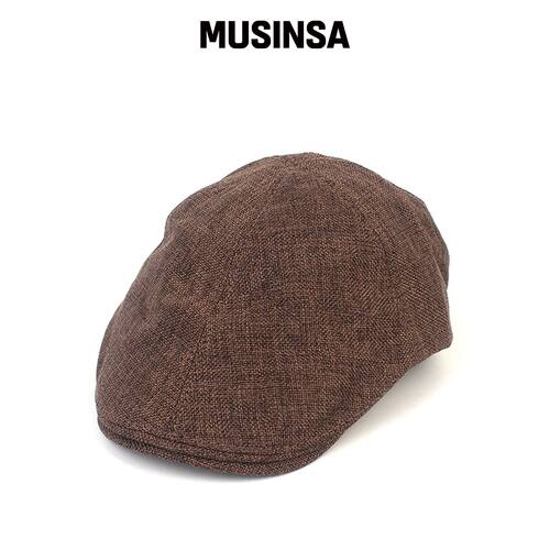 UNIVERSAL CHEMISTRY 硬质亚麻棕色猎帽 MUSINSA韩国直邮官方正品