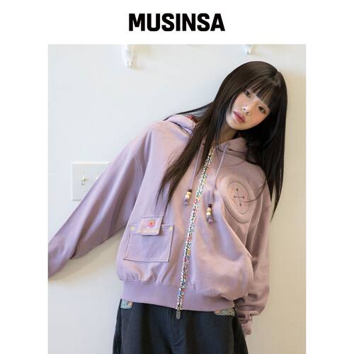 RuNaKi'Hu' 早秋连帽短外套百搭设计感MUSINSA韩国官网
