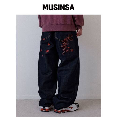 RETRIEVER CLUB LIL RABBIT 牛仔裤 [靛蓝黑色]韩国官网直邮进口