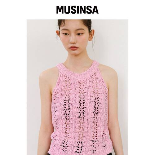 TINKNIT SLUB COTTON 针织背心_PINK韩国官网直邮进口MUSINSA