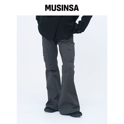 MISEKI SEOUL 工装裤多口袋显瘦喇叭裤MUSINSA韩国官网直邮进口
