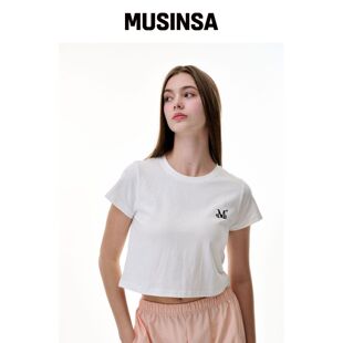 MUCENT 小LOGO短袖T恤男女通用（2色）韩国官网直邮进口