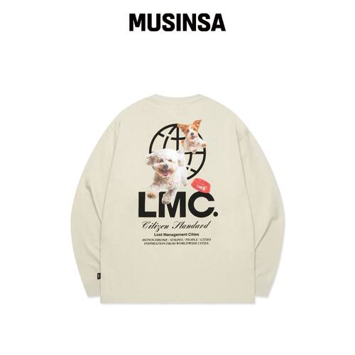 LMC FLYING PUPPY 长袖T恤 沙色韩国官网直邮进口