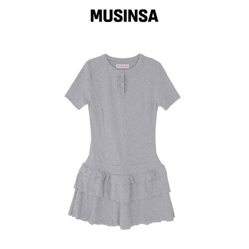 HIGH SCHOOL DISCO 荷叶边层叠连衣裙 MUSINSA韩国直官网直邮进口