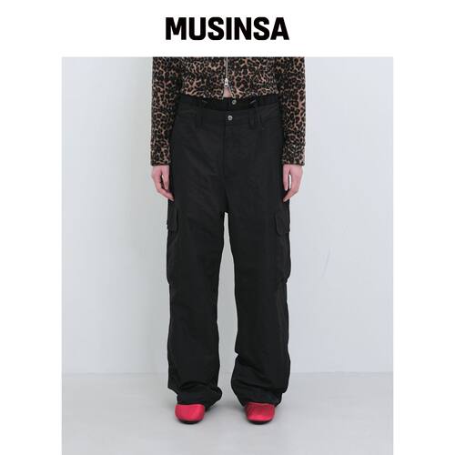 YUNSE FADDY工装裤（黑色） MUSINSA韩国官网直邮进口