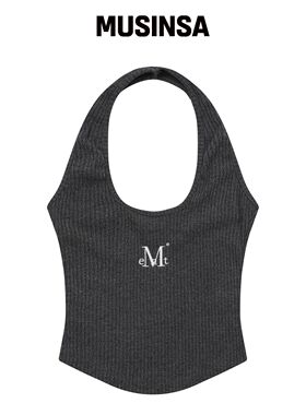 MUCENT 卡伊拉克 罗纹 吊带 cropped sleeveless韩国官网直邮进口