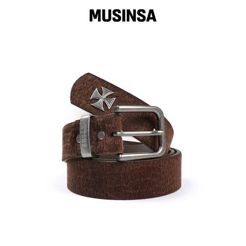 XTONZ XTA109 蛇纹人造皮革腰带 (棕色) MUSINSA韩国直邮官方正品