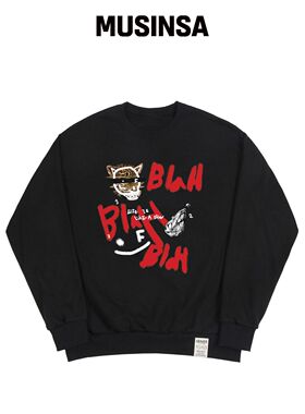 GRAVER [男女通用]BLAH BLAH 笑脸卫衣_3色韩国官网直邮进口