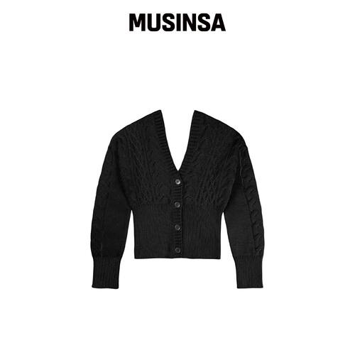HILLDA DEAR 针织开衫 [VLACK] MUSINSA韩国官网直邮进口
