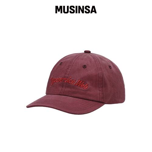 TYPESERVICE 水洗网络帽 [红色] MUSINSA韩国直邮官方正品
