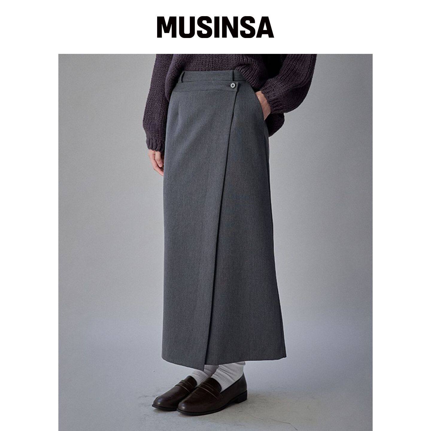 COQUET Coquet 层叠包裙 灰色 MUSINSA韩国直邮官方正品