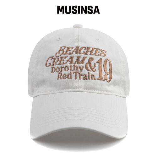 BEACHESANDCREAM DOROTHY 19 BALL CAP-白色 MUS韩国官网直邮进口