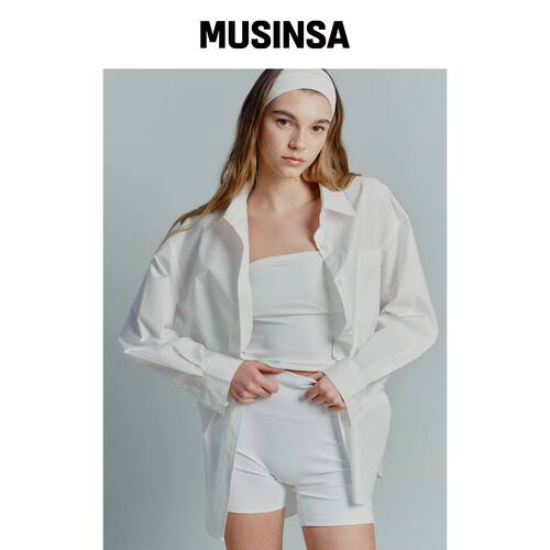 MINA SONG ESSENTIAL SHIRT - WHITE韩国官网直邮进口MUSINSA