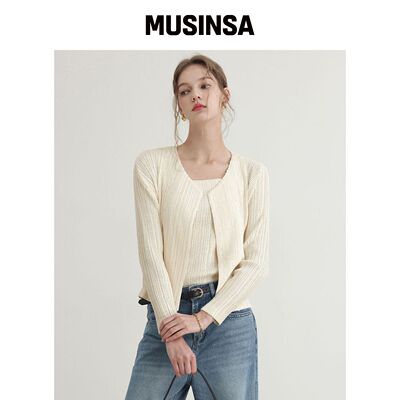 PLEATSMOOD TWEE 抓绒开衫 MUSINSA韩国官网直邮进口