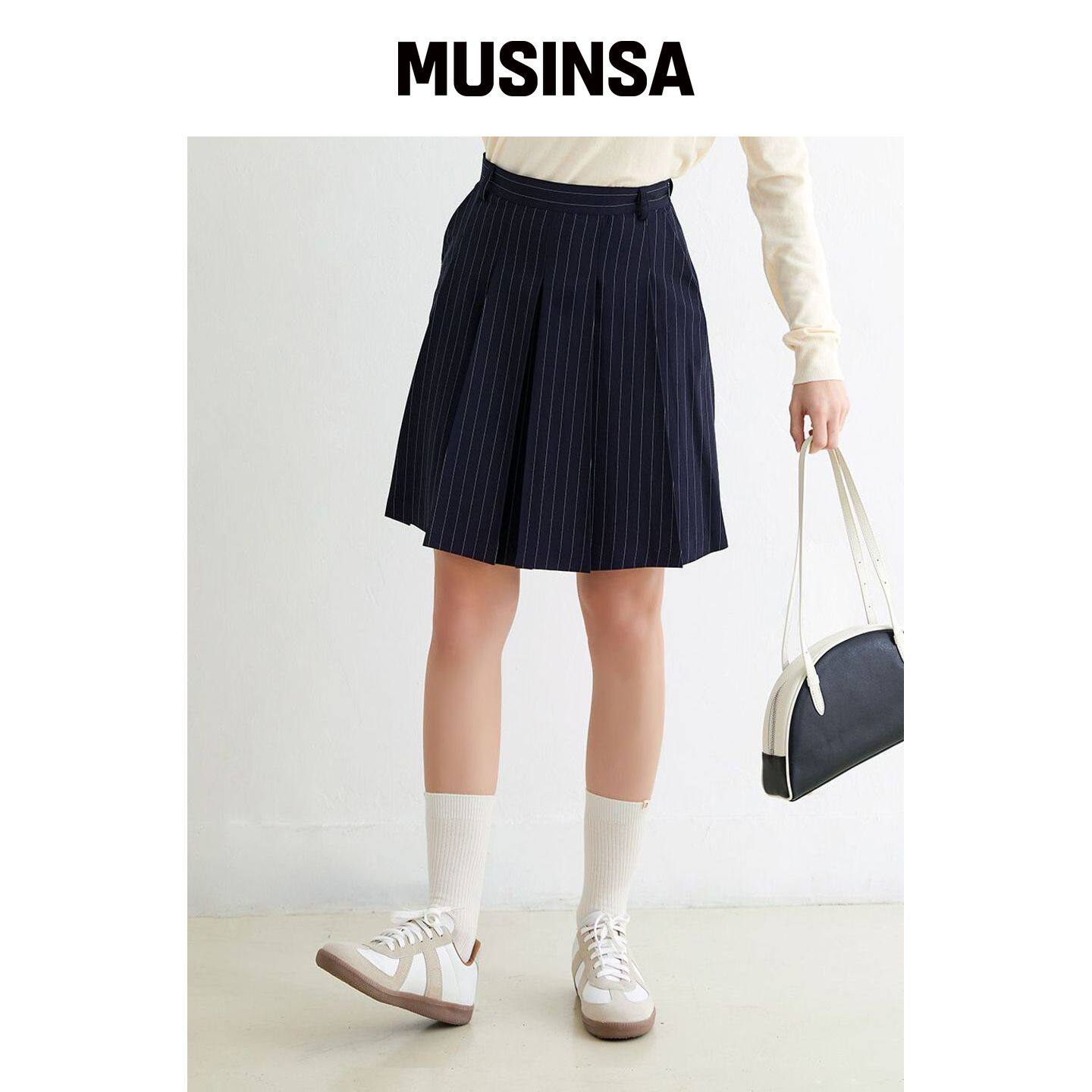 NITINA 条纹抓绒裙子 NY MUSINSA韩国官网直邮进口