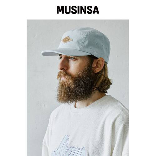 AKAW 背带裤工作牛仔帽 (WHITE BLUE) MUSINSA韩国官网直邮进口